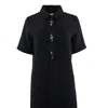 Theo The Label Women's Black Maia Summer Tweed Dress In Black