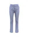 Theo The Label Thetis Striped Cropped Bootcut Pant In Blue/white