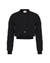 Theo The Label Women's Calypso Plaid Bomber - Black