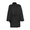 Theo The Label Women's Chloe Trapunto Trench Cape - Black