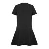 Theo The Label Women's Daphne Fluted Mod Dress - Black In Black
