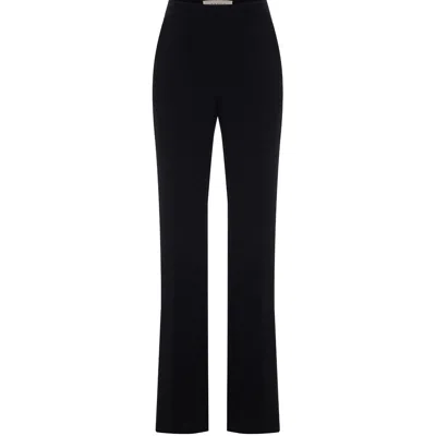 THEO THE LABEL WOMEN'S DAPHNE HIGH-WAIST SIDE-SLIT PANT - BLACK
