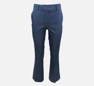 Theo The Label Women's Demeter Ankle Denim Trouser In Blue
