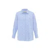 Theo The Label Women's Echo Pearly Shirt - Sky Blue / Gunmetal