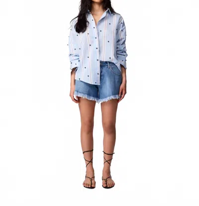 Theo The Label Women's Echo Pearly Shirt In Astral / Multi