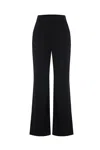 Theo The Label Women's Gaia High-waist Wideleg Pant - Black In Black