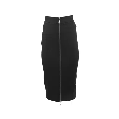 Theo The Label Women's Gaia Zip Pencil Skirt - Black