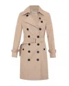 Theo The Label Women's Grey Chloe Trapunto Trench Coat In Grey