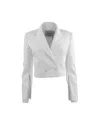 Theo The Label Women Hestia Cropped Jacket In White In White