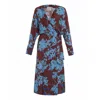 Theo The Label Hydra Printed Maxi Dress In Blue