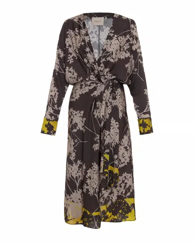 Theo The Label Women's Neutrals Hydra Printed Maxi Dress - Wheat / Gold In Yellow