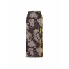 Theo The Label Women's Neutrals Hydra Printed Maxi Skirt - Wheat / Gold In Yellow