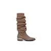 Theo The Label Women's Neutrals Phoebe Leg-warmer Boot - Sustained Grey In Gray