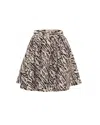 Theo The Label Tyche Jacquard Pleated Mini Skirt