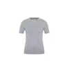Theo The Label Women's Nomia Embellished Knit Tee - Heather Grey In Grey