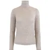 Theo The Label Women's Nomia Sheer Knit Turtleneck - Heather Grey In Gray