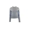 Theo The Label Women's Pallas Collared Sweater In Heather Grey In Grey