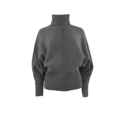 Theo The Label Women's Pallas Dolman High-rib Turtleneck - Black