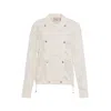 Theo The Label Artemis Fern Lace Bomber Jacket In White