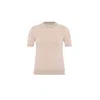 Theo The Label Women's White Nomia Embellished Knit Tee - Ivory