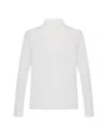 Theo The Label Theia Crushed Taffeta Shirt In White