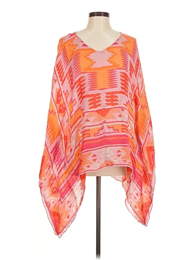 Pre-owned Theodora & Callum Kimono In Orange