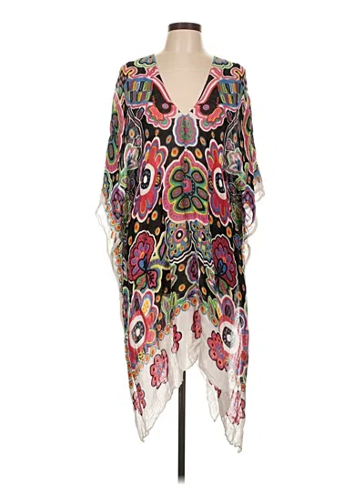 Pre-owned Theodora & Callum Poncho In Black