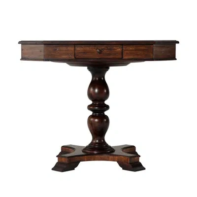 Theodore Alexander 36" Marst Hill Chess Table In Brown