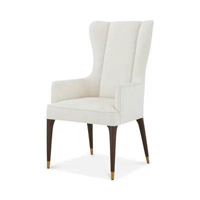 Theodore Alexander Albany Dining Arm Chair In White