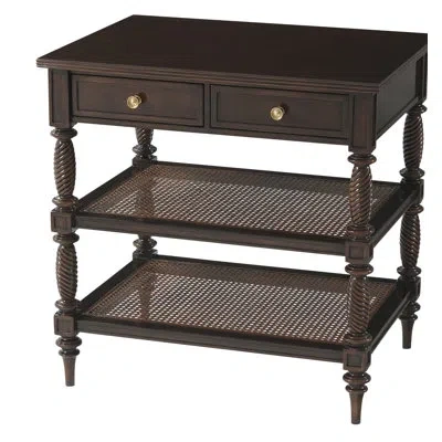 Theodore Alexander Alexa Hampton Blix Side Table In Brown