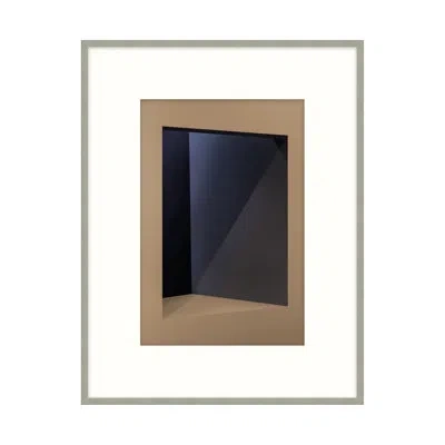 Theodore Alexander All Angles 3 Framed On Paper By Ralph Mercer Print In Midnight Black,mocha