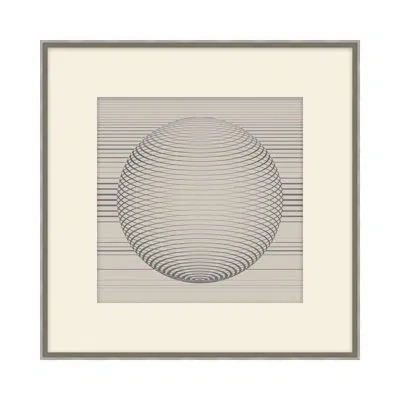 Theodore Alexander All Around Is Nothing 1 By Studio L57 Schemata - Single Picture Frame Print In Gray,beige