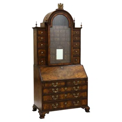 Pre-owned Theodore Alexander Althorp George Iii Mahogany Bureau Cabinet In Brown