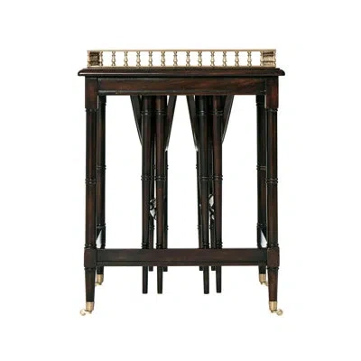 Theodore Alexander Althorp Living History 3 Piece Nesting Tables In Brown