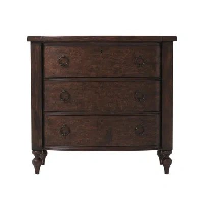 Theodore Alexander Althorp - Victory Oak 3 - Drawer Nightstand Bachelor's Chest In Brown