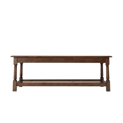 Theodore Alexander Althorp - Victory Oak Coffee Table With Storage In Mahogany