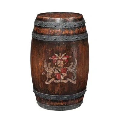 Theodore Alexander Althorp - Victory Oak Solid Wood Drum End Table In Brown