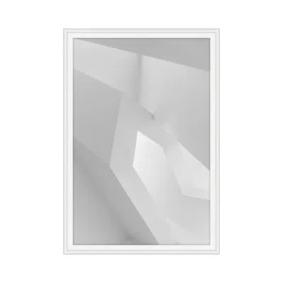 Theodore Alexander Angular Depth 2 By Angie Mcmonigal - Single Picture Frame Print In White,gray