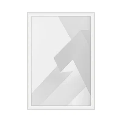 Theodore Alexander Angular Depth 4 By Angie Mcmonigal - Single Picture Frame Print In White,gray