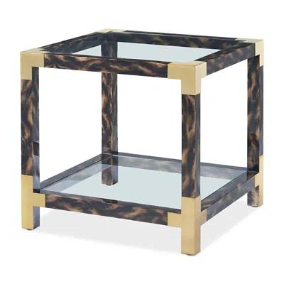 Theodore Alexander Arakan Side Table In Pcf-calico