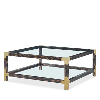 Theodore Alexander Arakan Square Cocktail Table In Pcf-calico