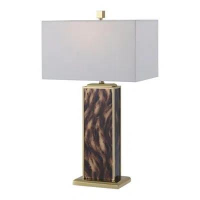 Theodore Alexander Arakan Table Lamp In Brass;calico