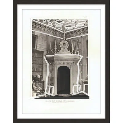 Theodore Alexander Architecture Plate Columns 1 Framed Art Print In Gray,white