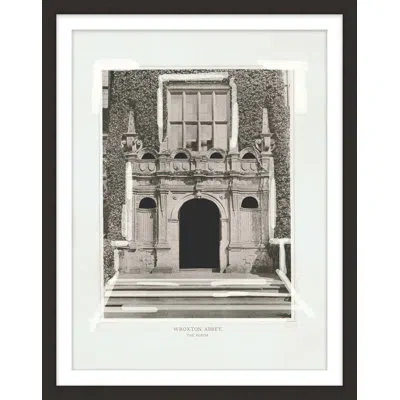 Theodore Alexander Architecture Plate Columns 2 Framed Art Print In Gray,white