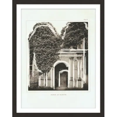 Theodore Alexander Architecture Plate Columns 3 Framed Art Print In Gray,white