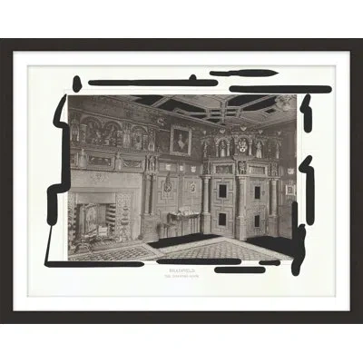 Theodore Alexander Architecture Plates 2 Framed Art Print In Gray,white