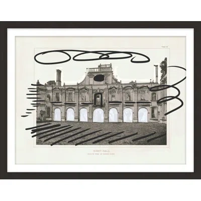 Theodore Alexander Architecture Plates 3 Framed Art Print In Gray,white