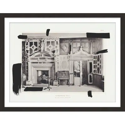 Theodore Alexander Architecture Plates 4 Framed Art Print In Gray,white