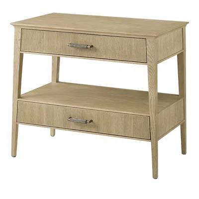 Theodore Alexander Balboa Nightstand In Coastal Gray