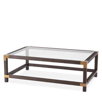 Theodore Alexander Boulevard Cocktail Table In Cardamon Brushed Brass